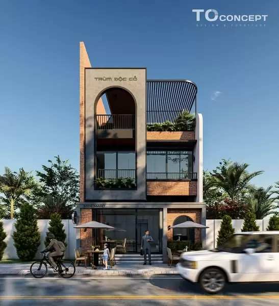 Thi công nhà phố hiện đại Long An - Cần Giuộc